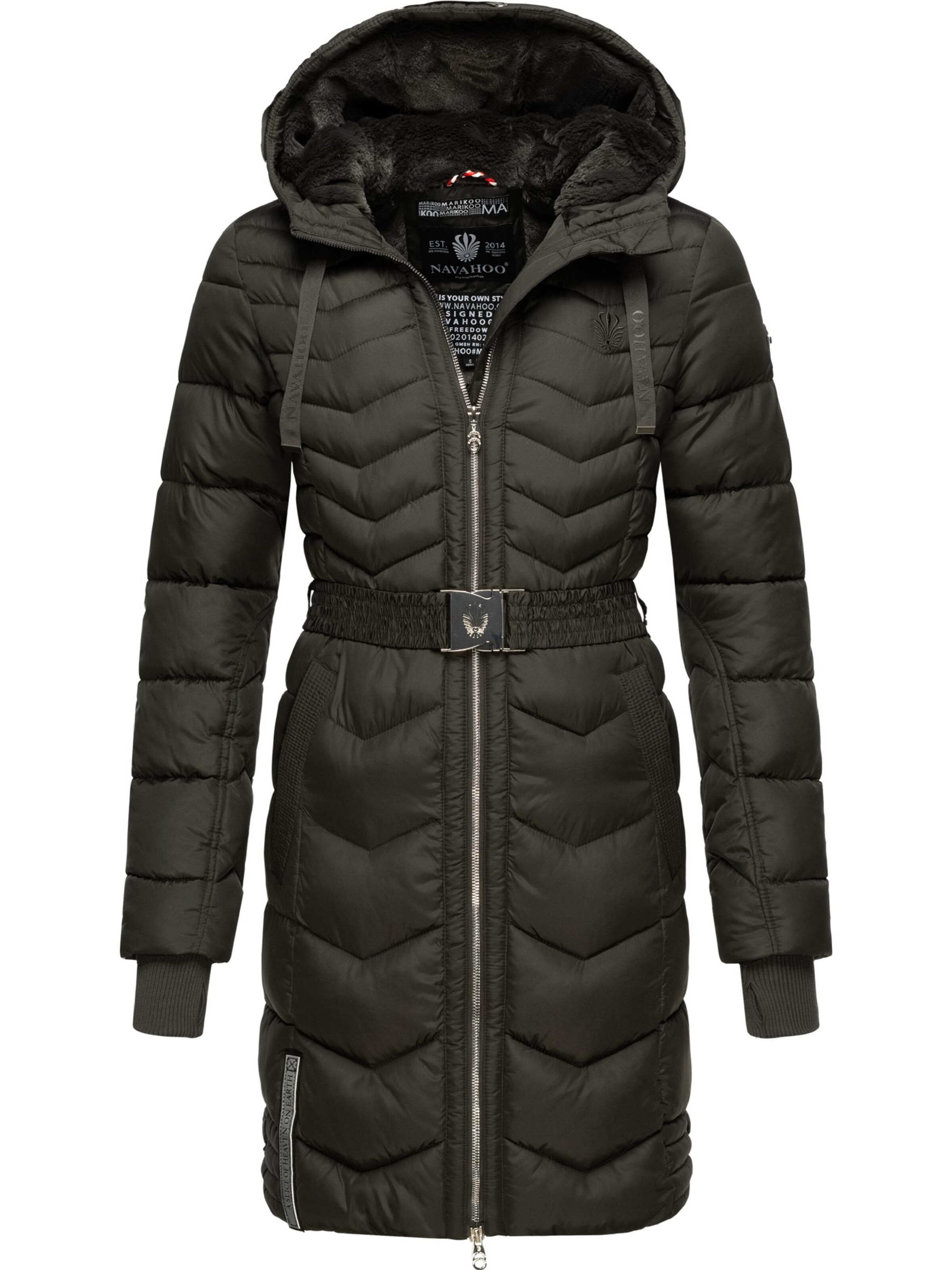 Palton de iarnă de la NAVAHOO pe negru