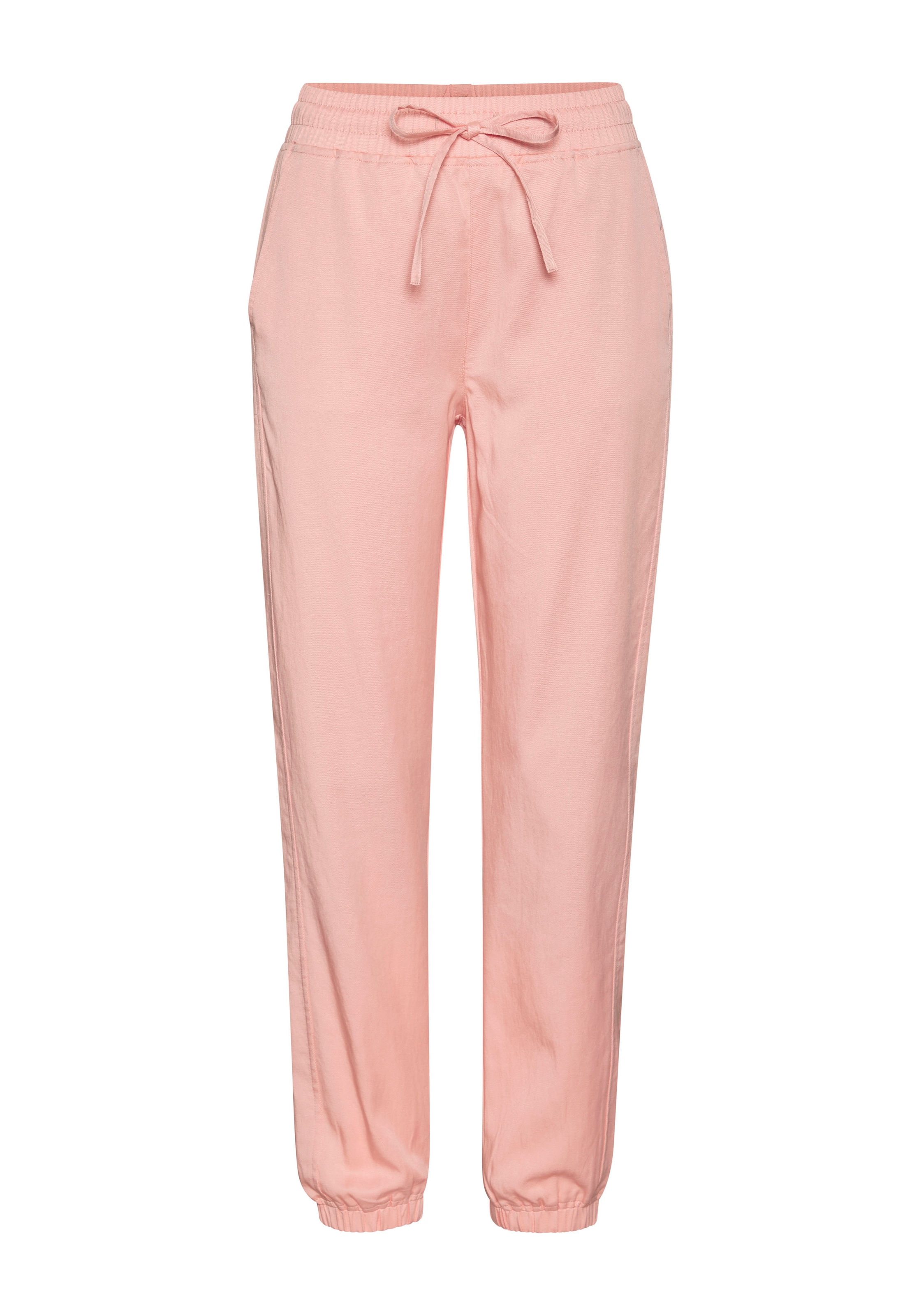 LASCANA Tapered Παντελόνι σε ροζ: μπροστά