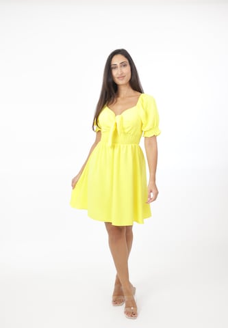 Elara Summer dress in Yellow: front