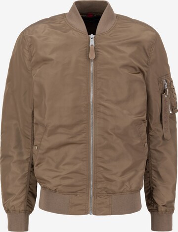 ALPHA INDUSTRIES Between-season jacket in Brown: front