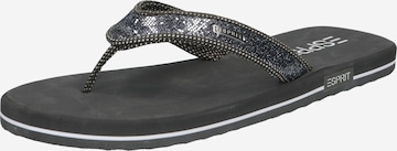 ESPRIT T-Bar Sandals in Grey: front