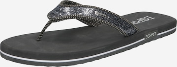 ESPRIT T-bar sandals in Grey: front