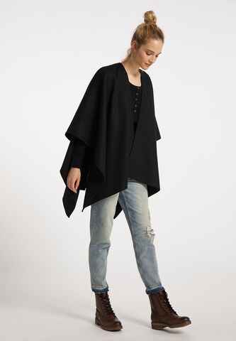 DreiMaster Vintage Cape in Schwarz