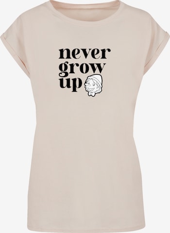 T-shirt 'Heroes of Childhood Pinocchio Never Grow Up' F4NT4STIC en beige : devant