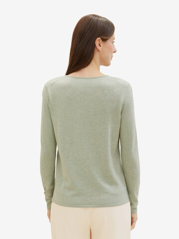 TOM TAILOR Sweater in Green