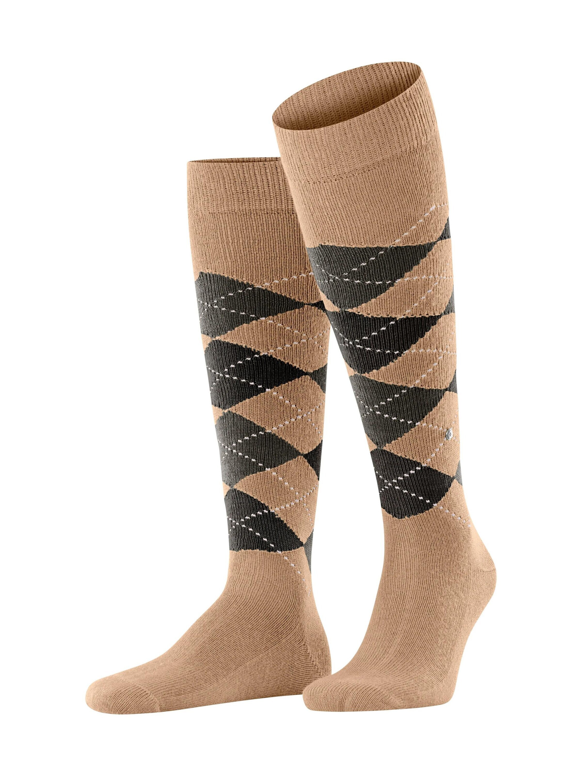 BURLINGTON Kniestrümpfe 'Preston'‌‌‌‌‌‌ in Beige: Vorderseite