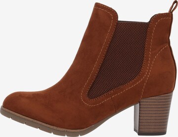 MARCO TOZZI - Botas chelsea '25355' em castanho