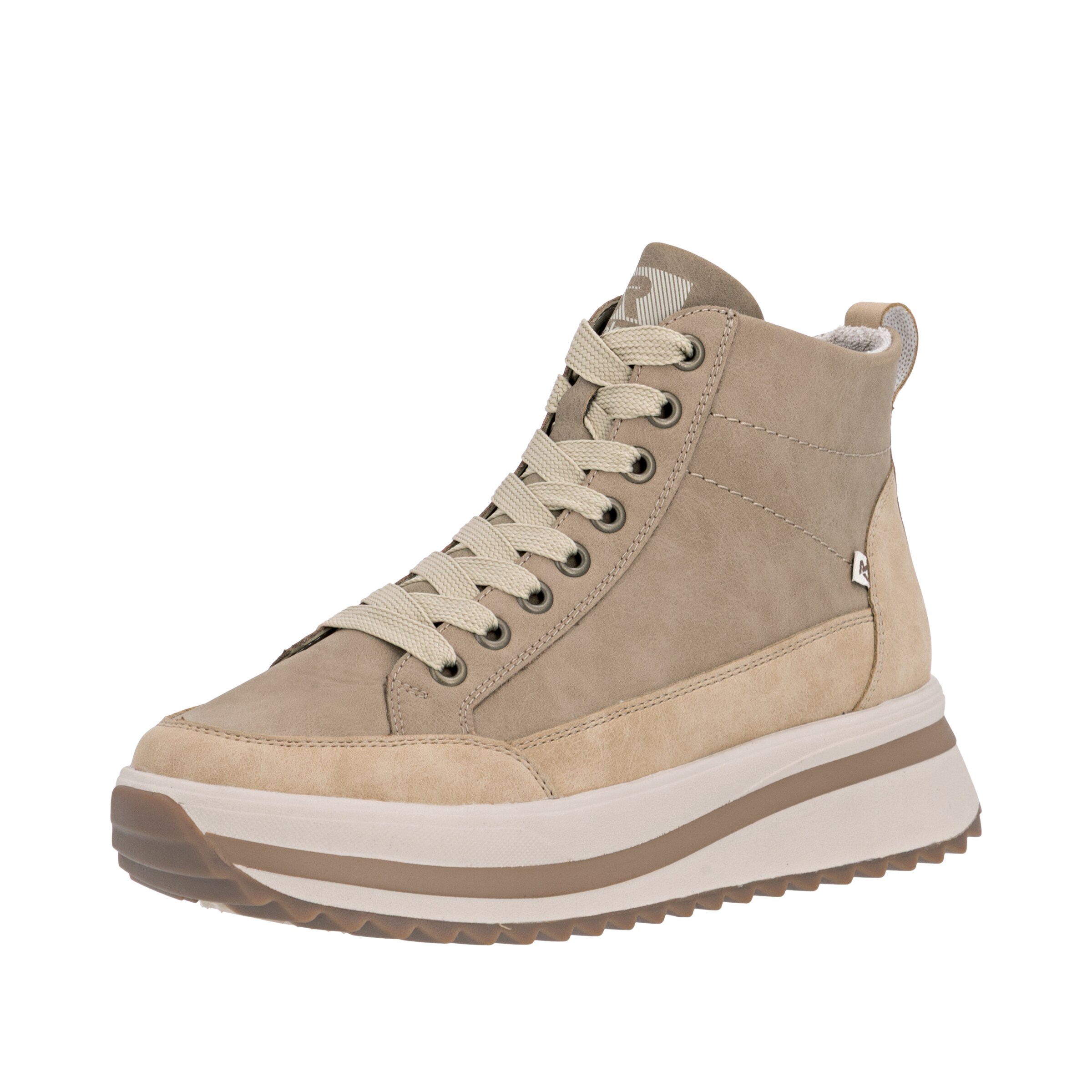 Rieker Bottes à lacets en marron, Vue avec produit