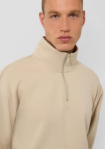 QS - Sweatshirt em bege