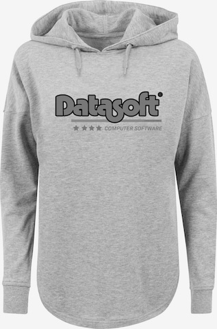 F4NT4STIC Sweatshirt 'Retro Gaming Datasoft' in Grau: predná strana