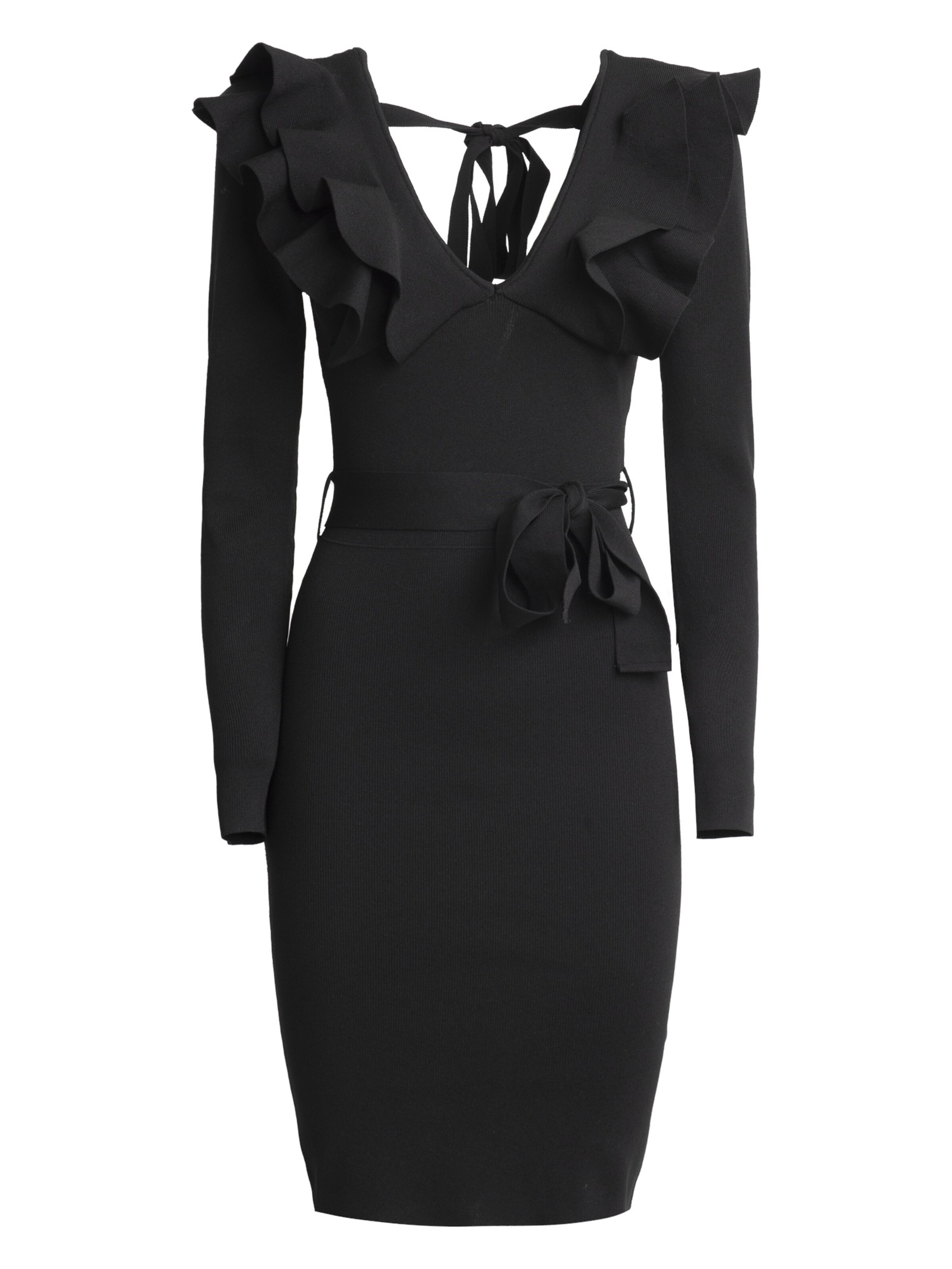 Influencer Knit dress in Black: front