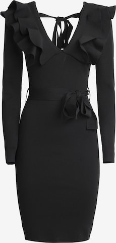 Influencer Neulemekko värissä musta: etupuoli