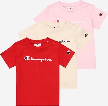 Tricou de la Champion Authentic Athletic Apparel pe bej: față