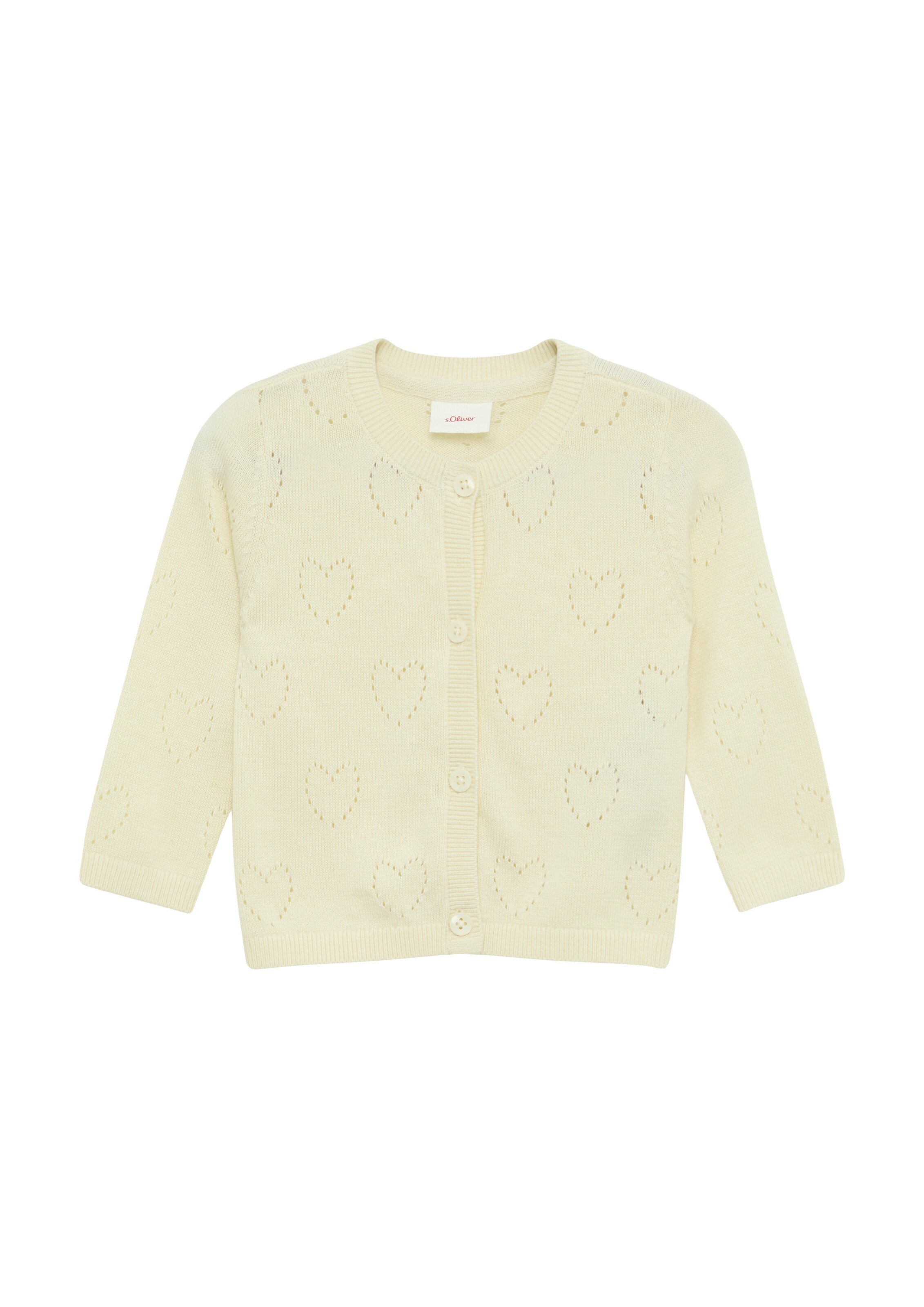 s.Oliver Strickjacke in Gelb: Vorderseite