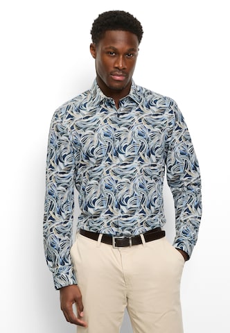 OLYMP Regular Fit Hemd in Blau: Vorderseite