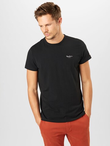 Pepe Jeans Regular Fit T-Shirt in Schwarz: predná strana