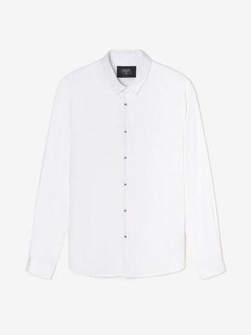 Le Temps Des Cerises Regular fit Button Up Shirt 'Dorus' in White: front