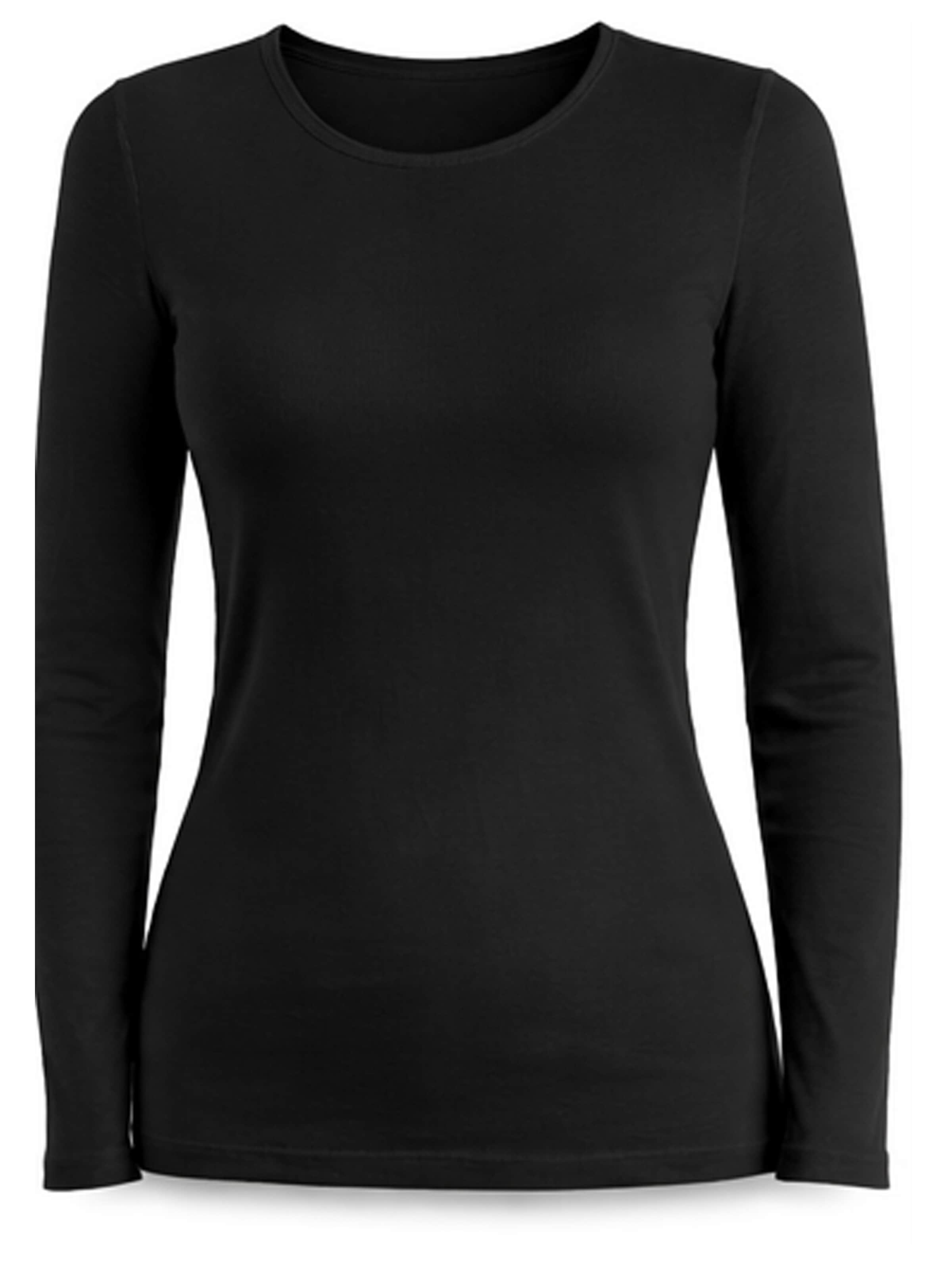Schöller Shirt 'Langarm-Shirt-3er' in Black: front