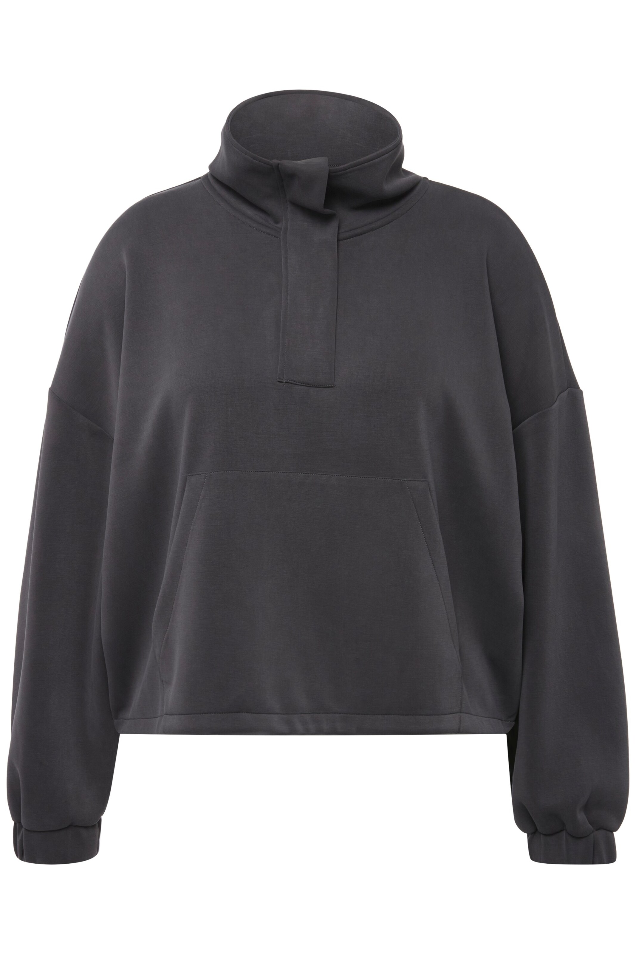 Ulla Popken Sweatshirt in Grijs: voorkant