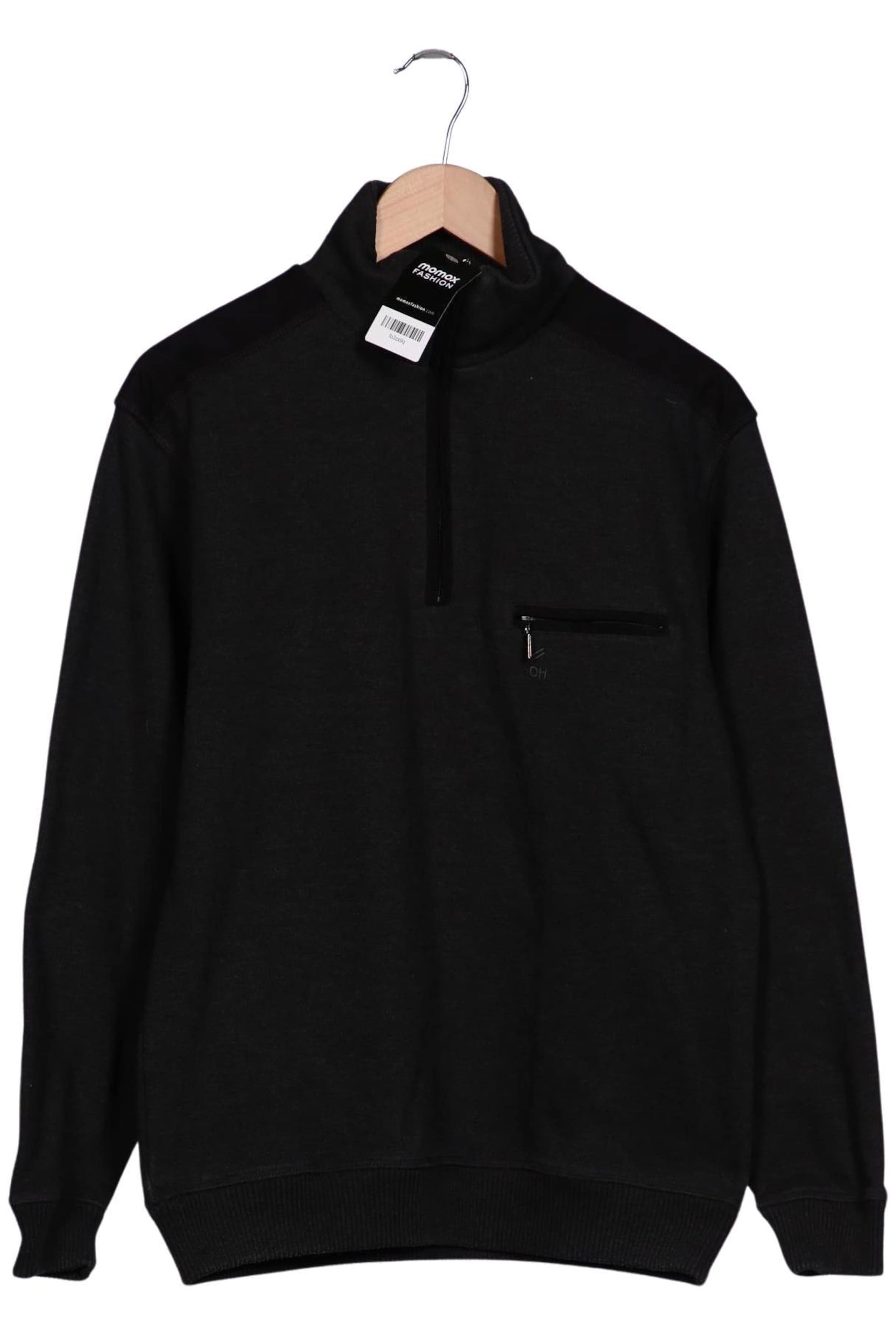 HECHTER PARIS Sweater & Cardigan in L-XL in Black: front