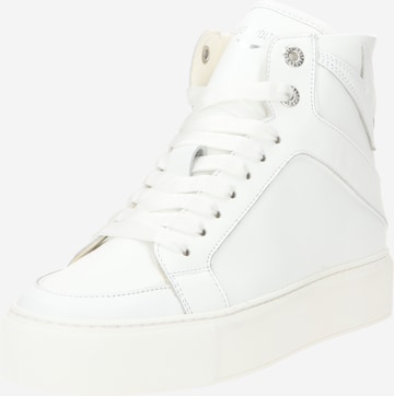 Zadig & Voltaire High-Top Sneakers in White: front