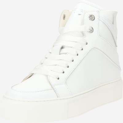 Zadig & Voltaire Baskets hautes en blanc, Vue avec produit