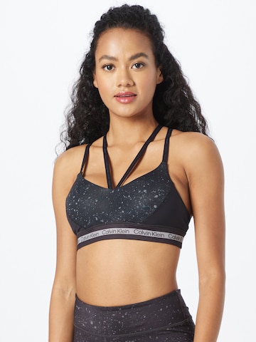 Calvin Klein Sport Bustier Sport-BH in Schwarz: predná strana