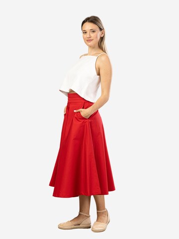 Nikka Place Skirt 'Tulip' in Red