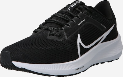 NIKE Chaussure de course 'Air Zoom Pegasus 40' en noir / blanc cassé, Vue avec produit