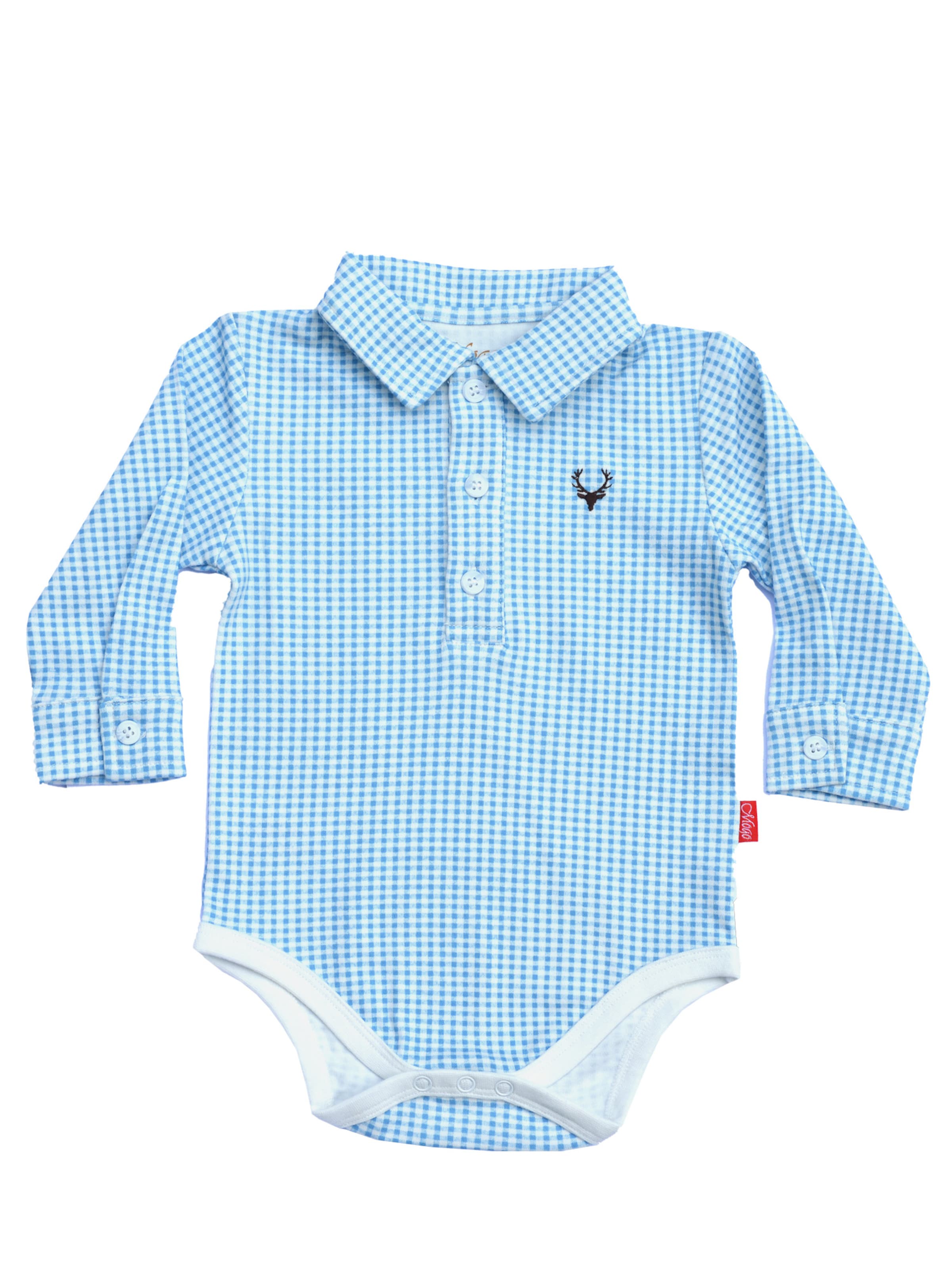 Mogo Romper/Bodysuit in Blue: front