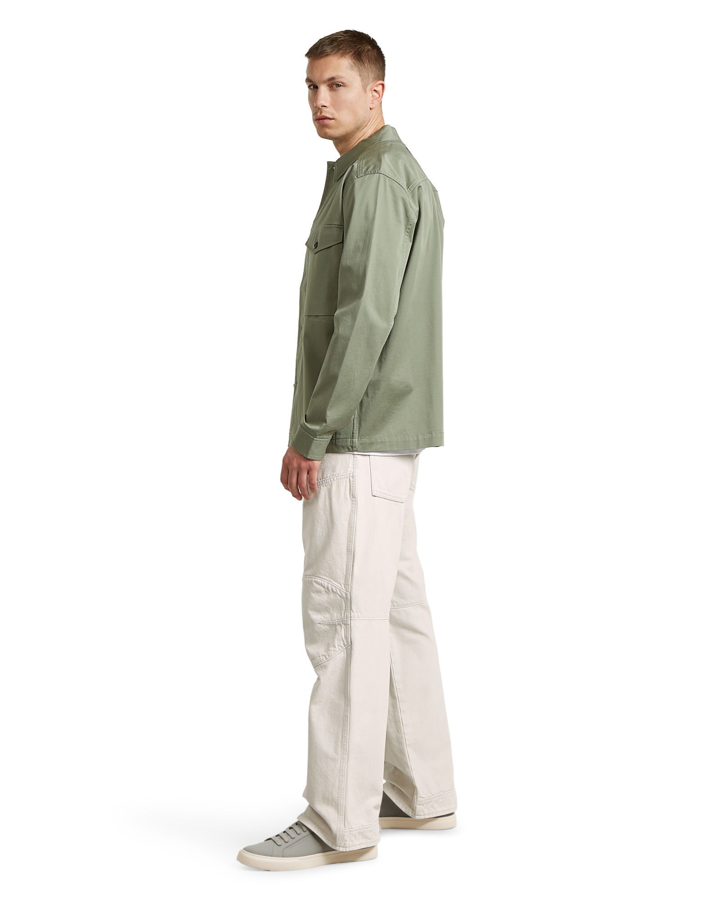 G-STAR Regular fit Zakelijk overhemd 'Core Lightweight Overshirt' in Groen