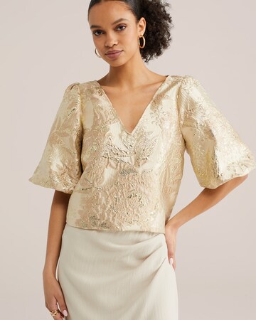 WE Fashion Blúz - arany: elől