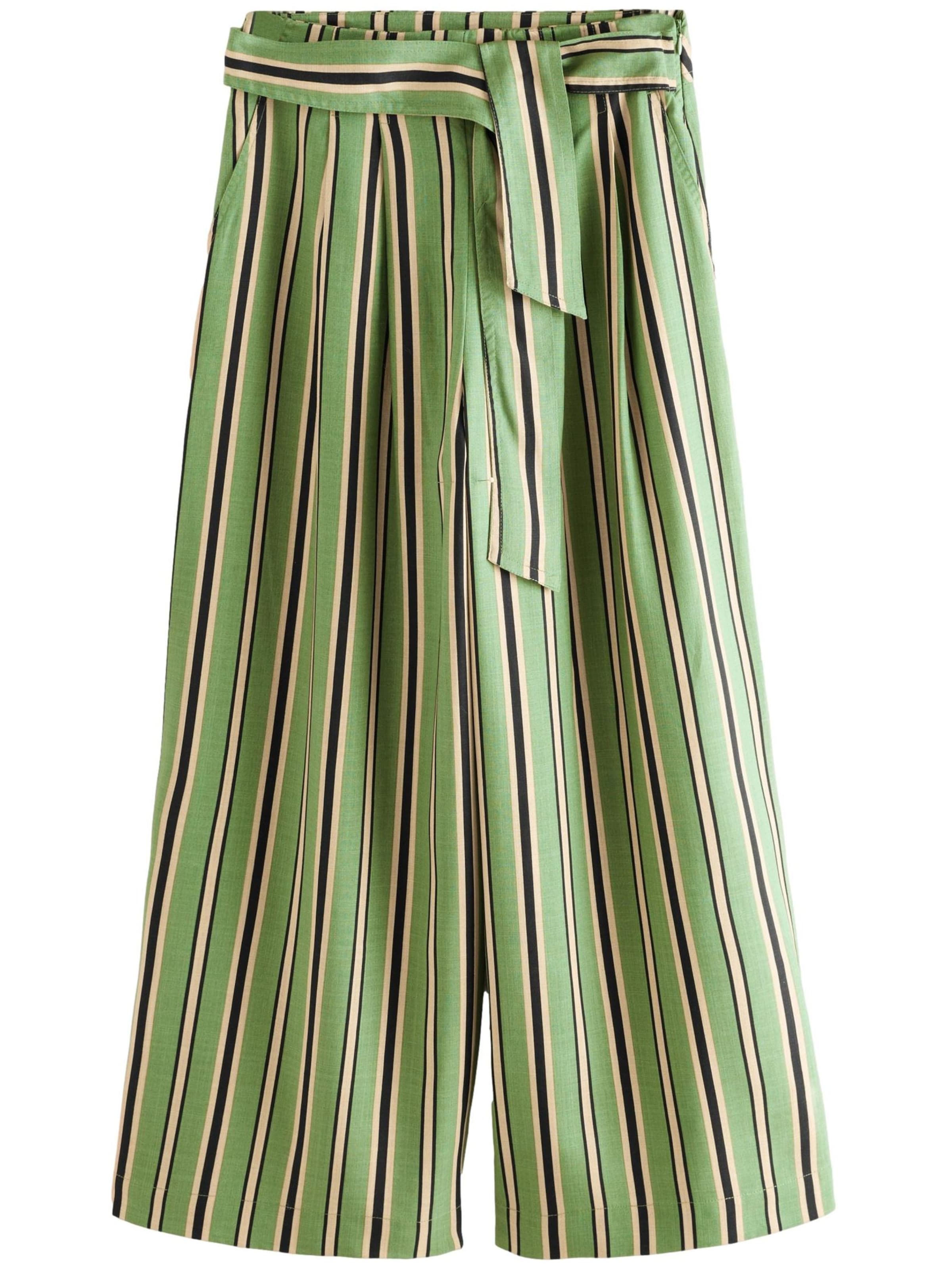 Next Wide leg Παντελόνι σε πράσινο: μπροστά