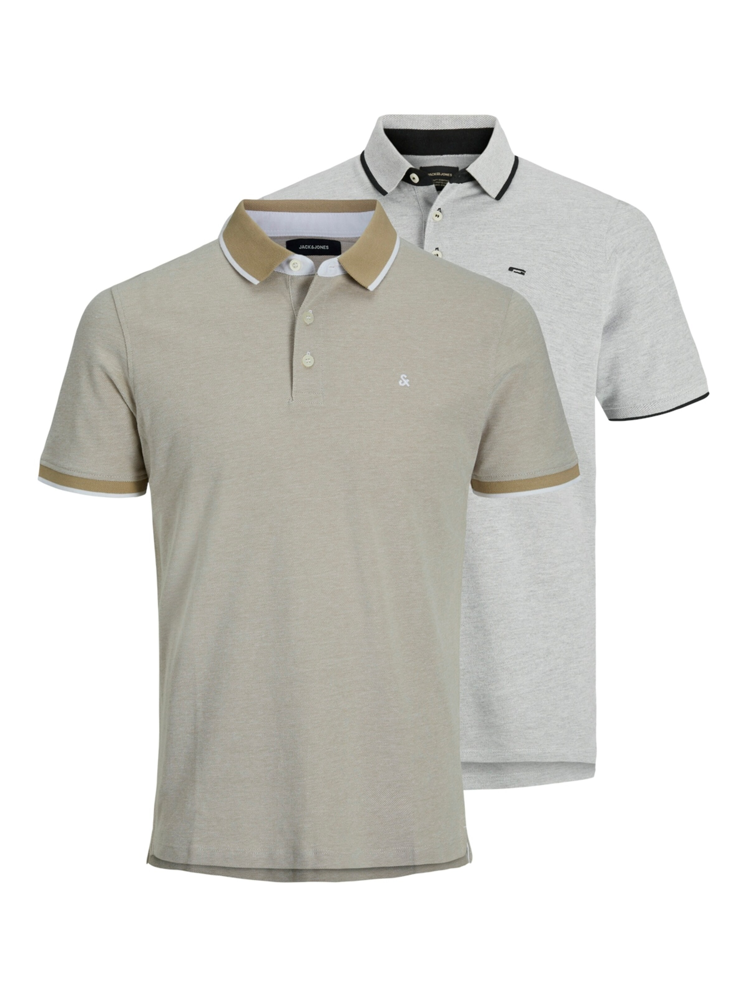 T-Shirt 'JJEPAULOS' JACK & JONES en beige : devant