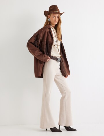 Koton Flared Broek in Beige