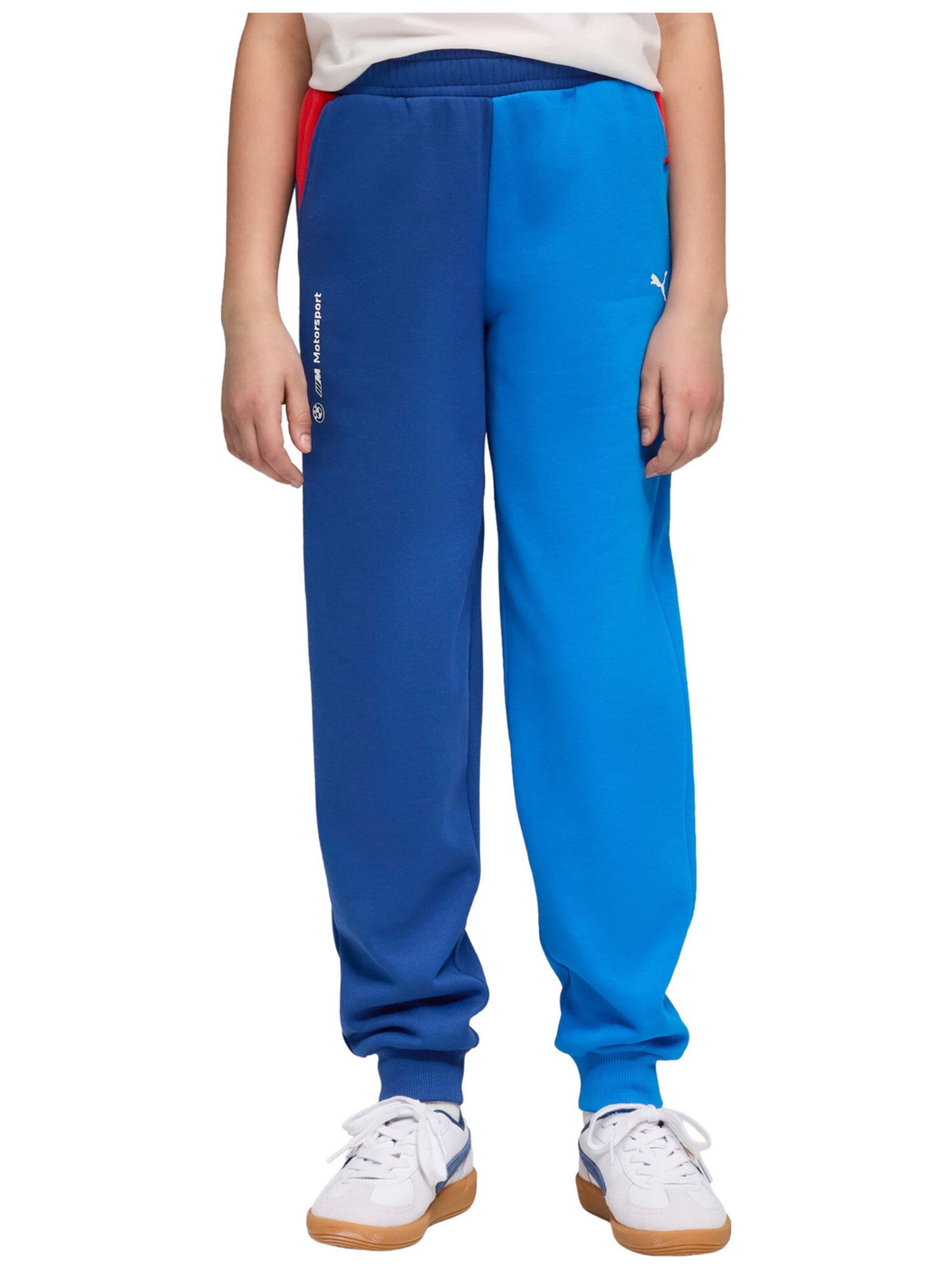 PUMA Regular Sportbroek 'Puma Bmw Mms Kids Ess Pants Fl Pro' in Blauw: voorkant