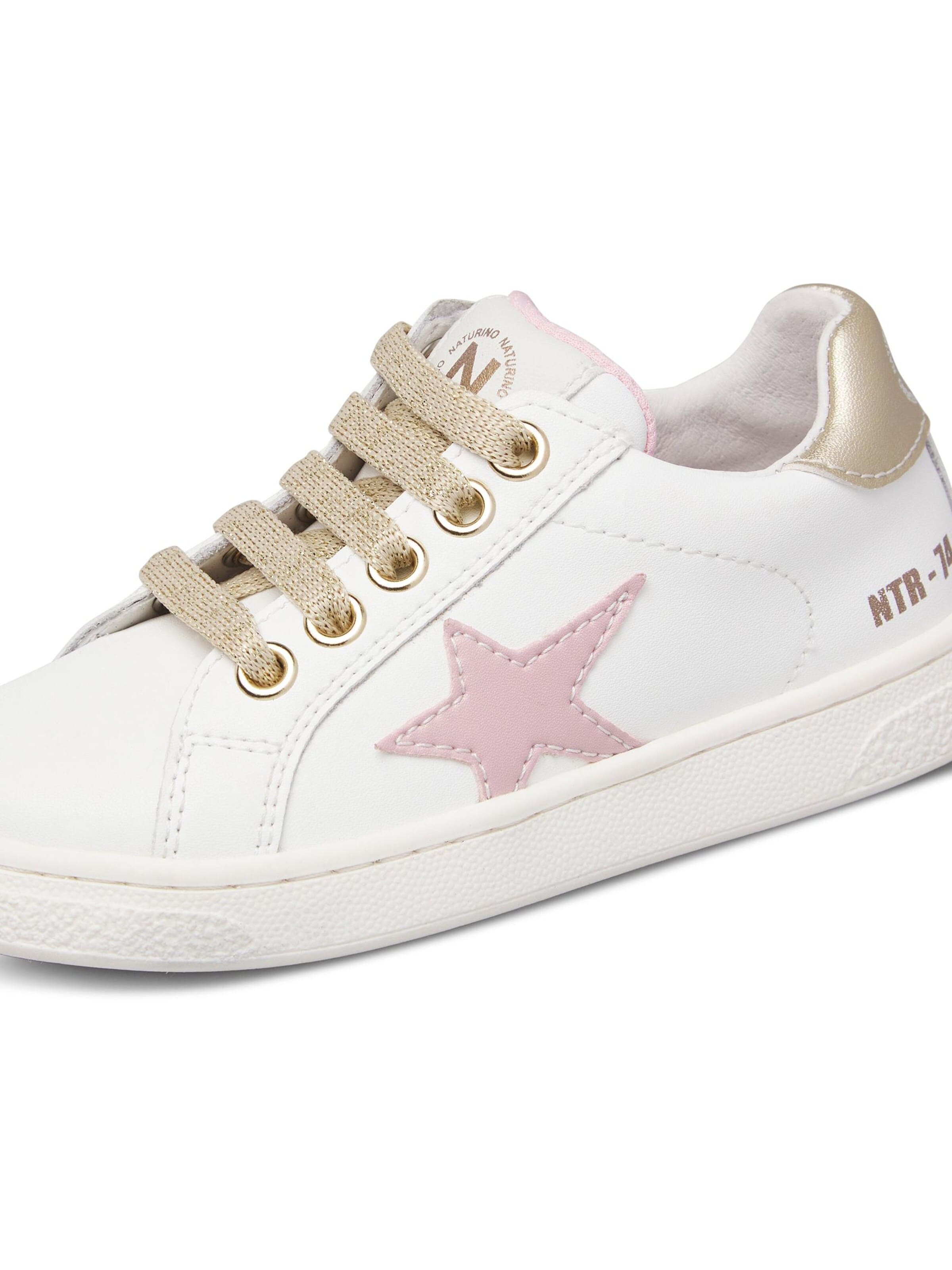 Baskets 'PINN ZIP' NATURINO en blanc