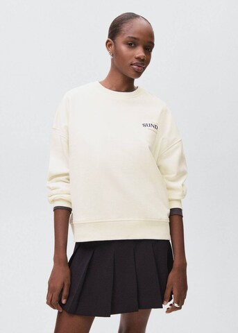 MANGO TEEN Sweatshirt 'Pancake' in Weiß: Vorderseite
