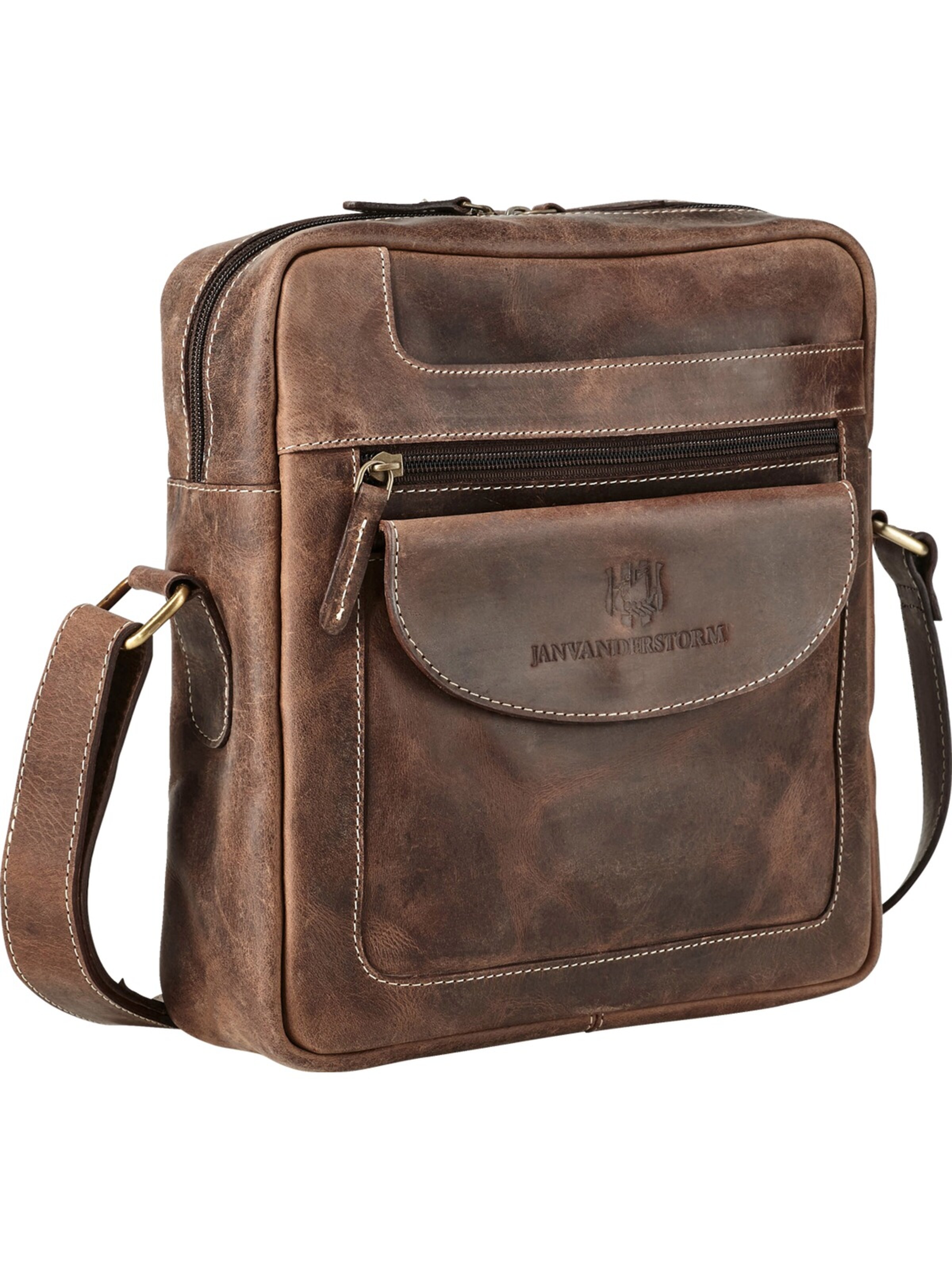 Jan Vanderstorm Tasche 'Dietger' in Braun