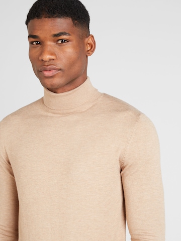 QS Sweter w kolorze brązowy