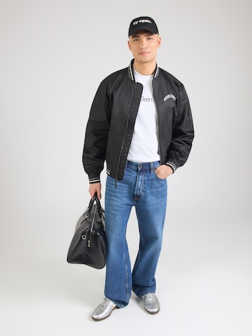 Calvin Klein Jeans Демисезонная куртка 'Varsity' в Черный