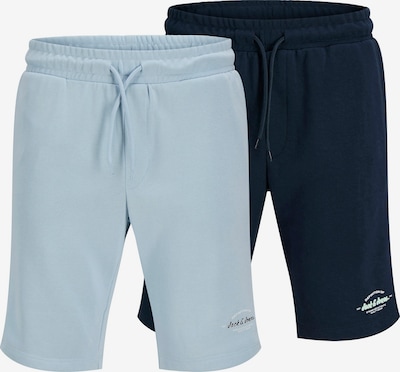 JACK & JONES Housut 'JPSTGORDON BRANDON' värissä vaaleansininen / tummansininen / minttu / valkoinen, Tuotenäkymä