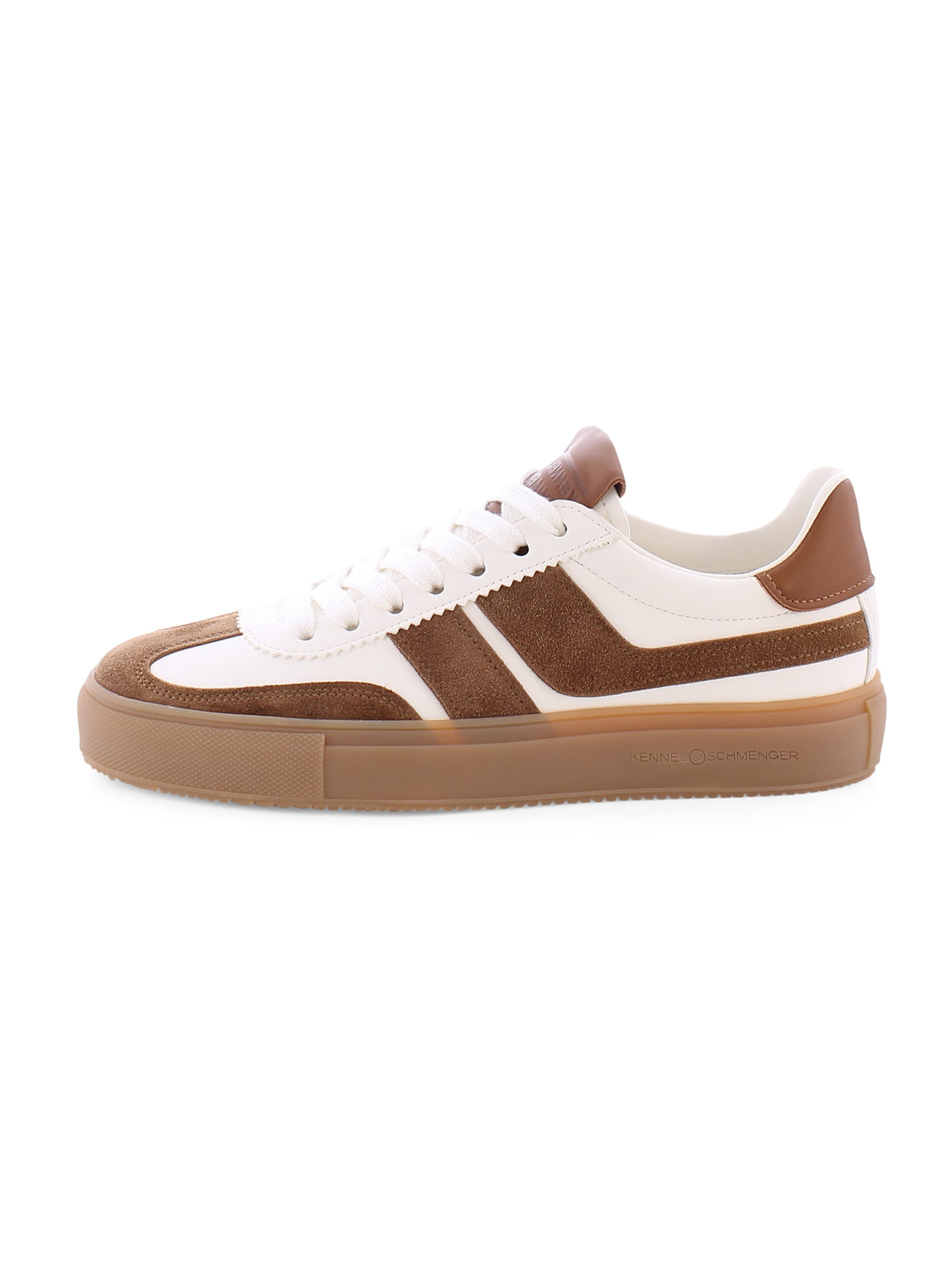 Kennel & Schmenger Sneakers laag 'Leni' in de kleur Chocoladebruin / Wit, Productweergave