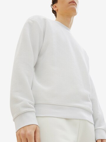 Sweat-shirt TOM TAILOR DENIM en blanc