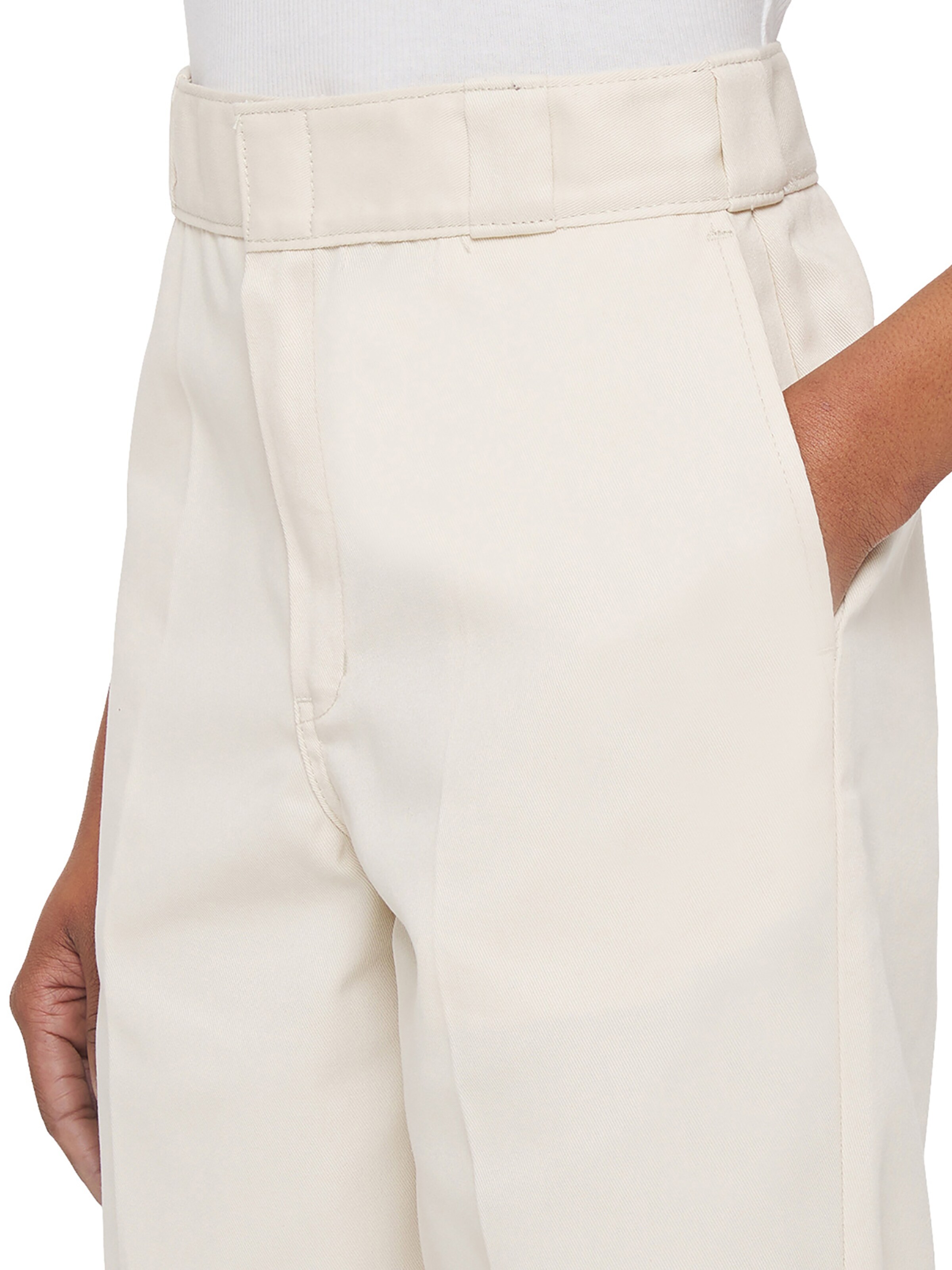 DICKIES Regular Trousers with creases '874' in White