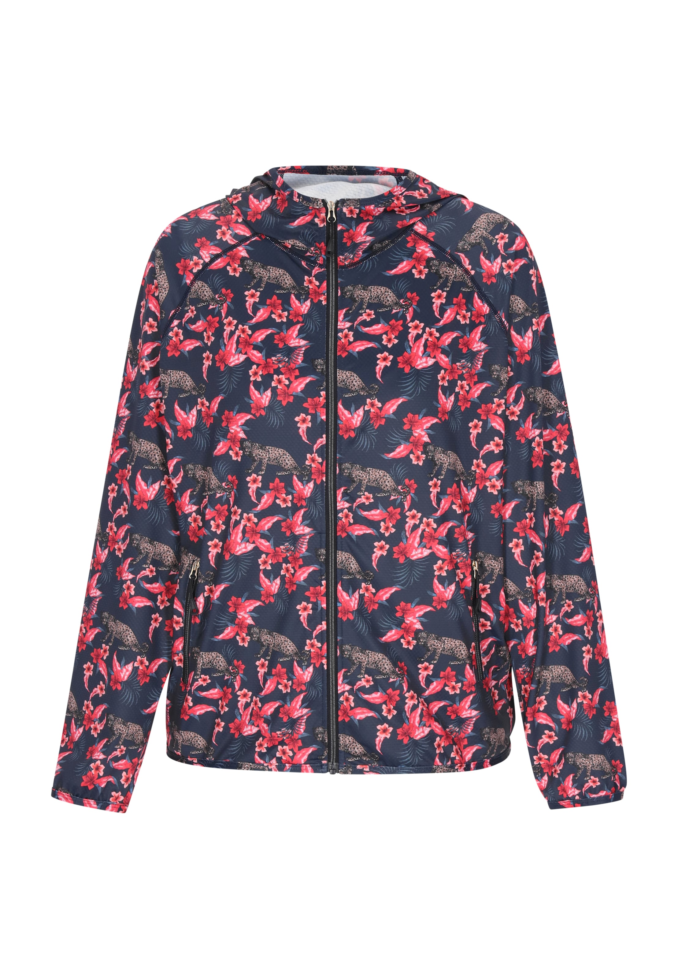 NAEMI Between-season jacket in Blue: front