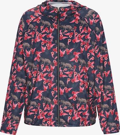 Demisezoninė striukė iš faina, spalva – tamsiai mėlyna jūros spalva / rožinė, Prekių apžvalga