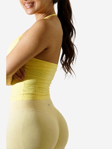 OYOJ Sporttopp 'Dynamic Halter Tank Top - Yellow' i gul