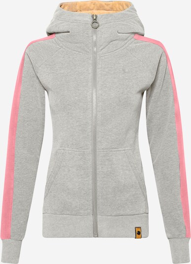 Fli Papigu Zip-Up Hoodie 'Sprich!' in mottled grey, Item view