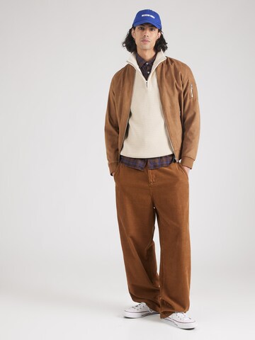 SELECTED HOMME Pullover 'THEO' in Beige